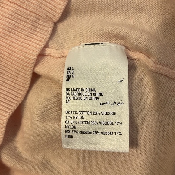 Karen Scott Cotton Viscose Nylon Blend Button Up Cardigan, Sz. L. - Picture 7 of 9